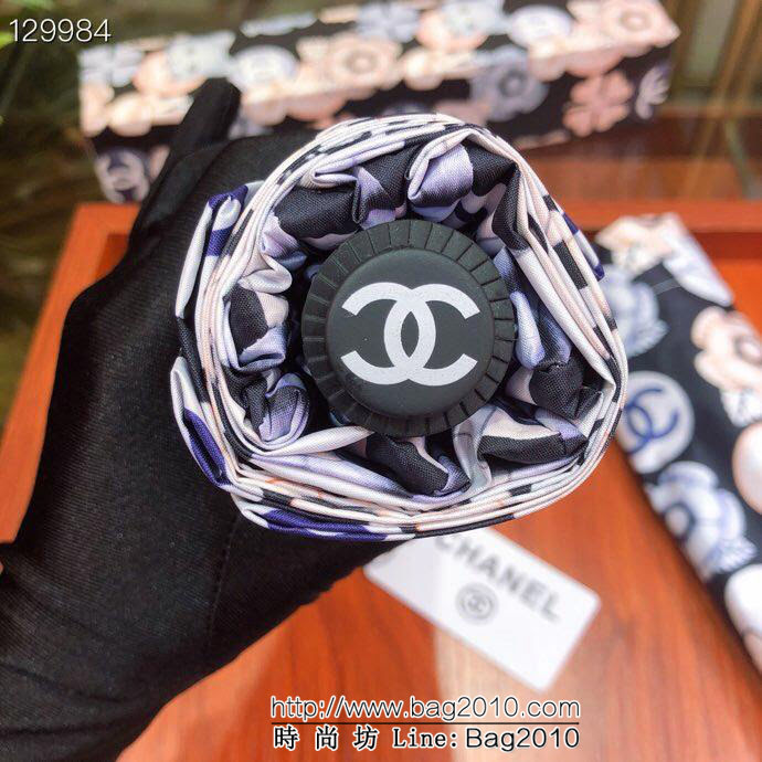 CHANEL香奈兒 時尚單品 招財龍貓 春夏新品 驚豔款 專櫃最新款 山茶花全自動UV晴雨傘  sll1001